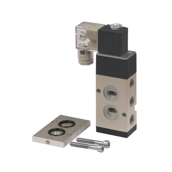 Riegler 3/2-5/2-Wegeventil, NAMUR, G 1/4 (1), G 1/4 (3 + 5), 230 V, 50 Hz, 130277