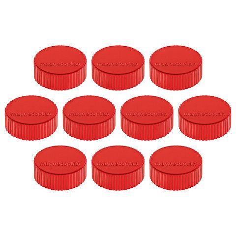 Magnetoplan Magnet Discofix Magnum, Farbe: rot, VE: 10 Stück, 1660006