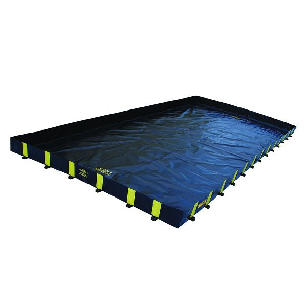 Justrite Rigid-Lock QuickBerm XT Faltwanne 2850, 386.1cm x 1666.2cm, JEN28508BL