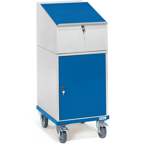Fetra Rollpult, (Unterbau Stahlschrank), Gesamttragkraft: 150 kg, 2448
