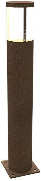Schake Pollerleuchte, Stahlrohr Ø 152mm, Gesamthöhe 1000mm, pulverbeschichtet, zum Aufdübeln, Spannung: 230V AC 50Hz, Leistung: 12W, rostoptik, 40156EBMR