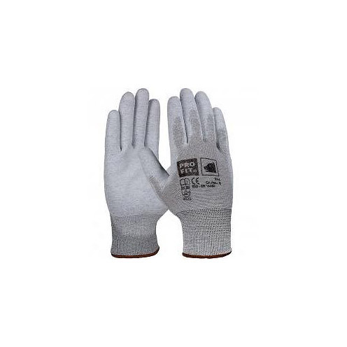 PRO FIT ESD PU-Handschuh, natur / weiß, Größe: 6, VE: 12 Paar, 514-6