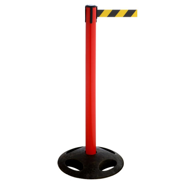 Stein HGS Personenleitsystem -P-Line Utility Safety-, rot, schwarz/gelb diagonal (schraffiert), mit Sicherheitsverschluss (selbstlösend), 15162-0203