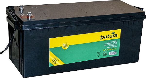 Patura Super-Vlies-Akku 12 V, 200 Ah C100 wartungsfreie Vliesbatterie, 133630