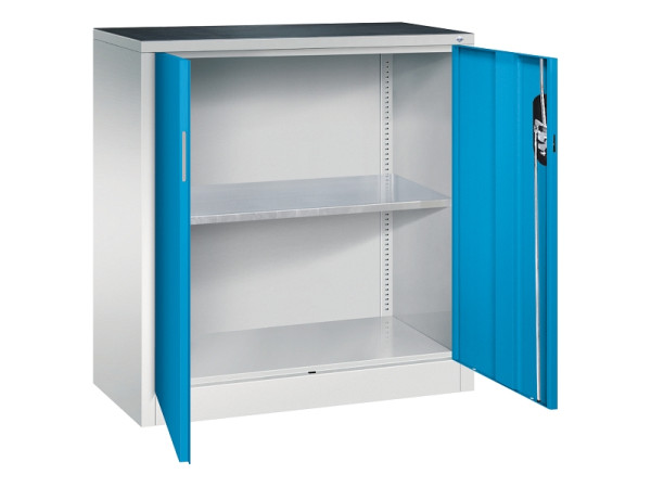C+P Flügeltürenschrank Acurado, H1000xB930xT400mm, 7035/5012, 8820-000 S10342