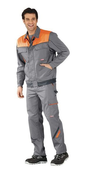 Planam Visline Weste, zink/orange/schiefer, Größe L, 2460052