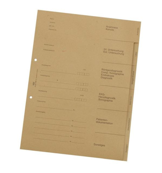 BOI Registersätze 6-teilig, VE: 50 Stück, 22,5 cm x 30,3 cm, HO 1488