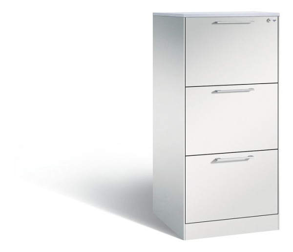 C+P Hängeregistraturschrank Asisto, H1310xB562xT600mm, Farbe: Lichtgrau, Bügelgriff, 146224-301 S10092
