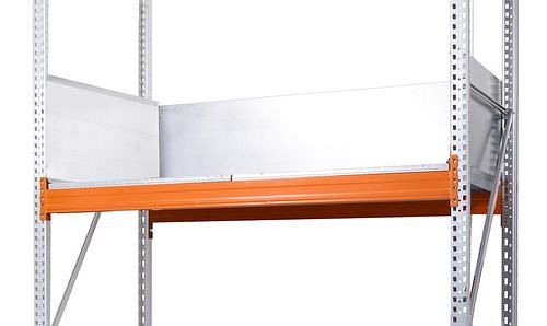 DENIOS Set Einleitbleche für Combi-Regale mit Fachbreite 2700 mm und Fachtiefe 1100 mm, 281841