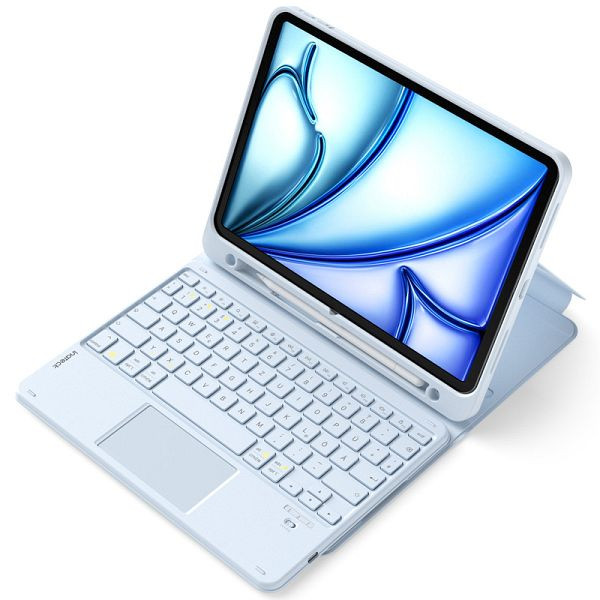 inateck Abnehmbar Tastatur für iPad 11" A16 (2025), iPad Air 11" M4/M3/M2 (2026/2025/2024), iPad Air 10.9" 5/4, iPad Pro 11" 4/3/2/1, blau, N0001_blue
