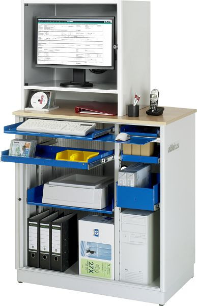 RAU Computer-Station adlatus - Modell 2625, B1030 x T660 x H1810 mm, 07-2625.11
