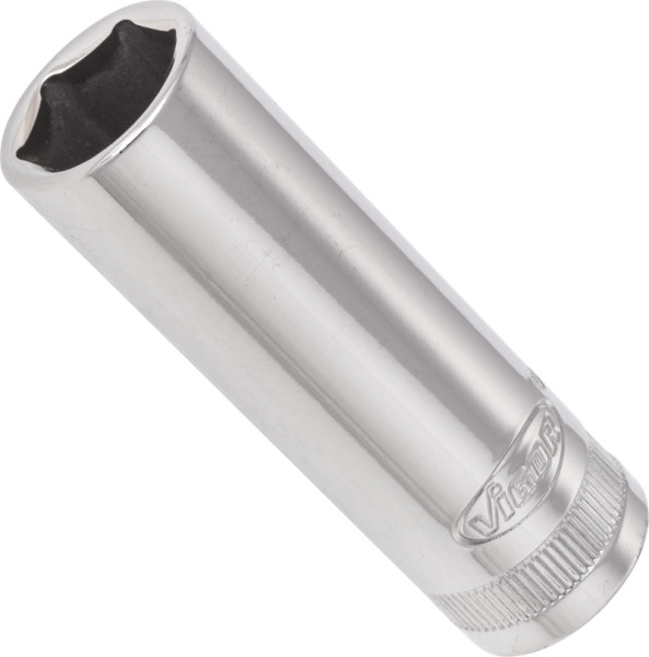 VIGOR Steckschlüsseleinsatz, lang, Vierkant hohl 10 mm (3/8 Zoll), Außen-Sechskant Profil, 14 mm, V2312N