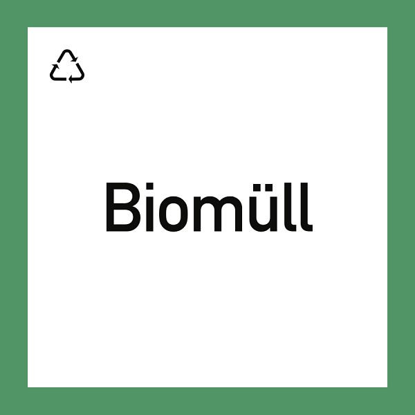 Moedel Wertstoffkennzeichnung "Biomüll", Folie, 300x300 mm, 99146