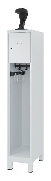 C+P Feuerwehrspind Evolo, Modell YOUNGSTER, 1 Abteil, H1530xB300xT500 mm, Lichtgra, 0490015-10 S10012