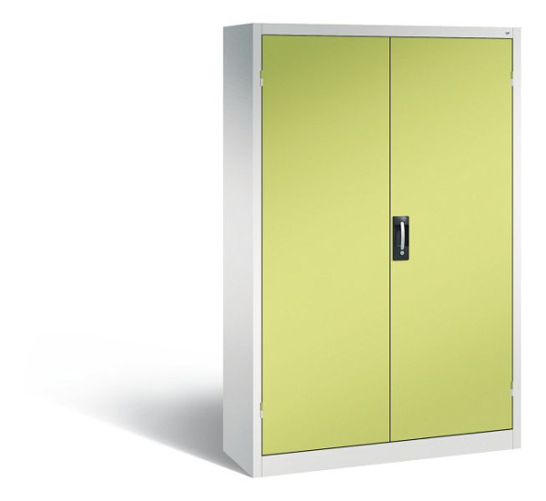 C+P Büro-Drehtürenschrank Acurado, H1950xB1200xT400 mm, Lichtgrau/Viridingrün, 9460-05 S10055