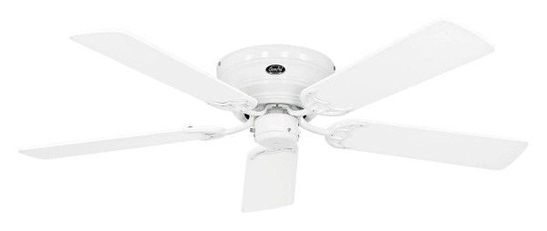 CasaFan Deckenventilator Classic Flat 132-III Lack weiß-Lack weiß/Lack lichtgrau, 5132061