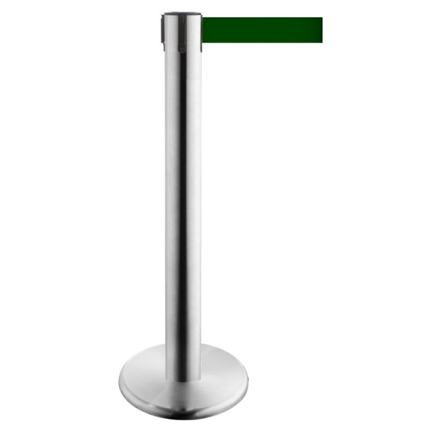 Stein HGS Personenleitsystem -P-Line Titan-, edelstahl, dunkelgrün, mit Gurtendstück (Standard), 15692-1002