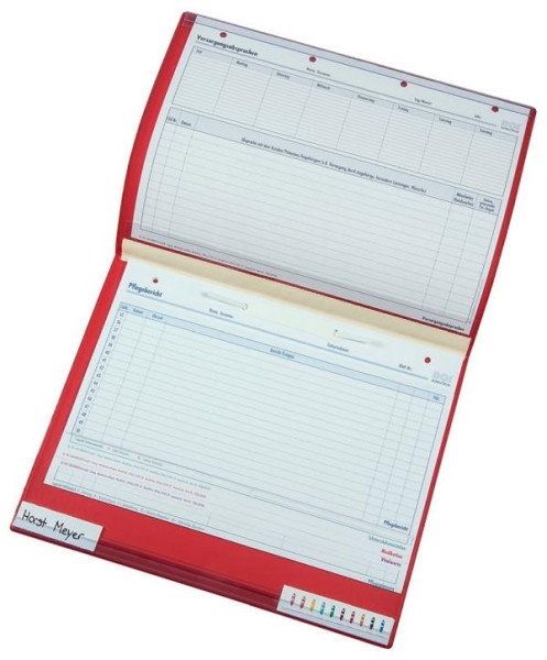 BOI 2-Deckel-Betreuungsmappe "Slim", rot, 9208-00324