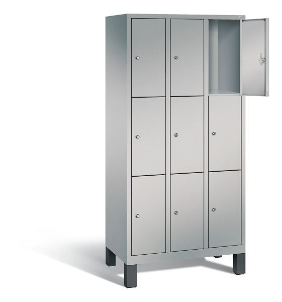 C+P Schließfachschrank Evolo, H1850xB900xT500mm, Farbe: Weißaluminium, 48010-303 S10033