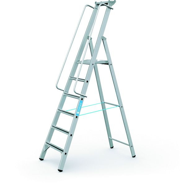 ZARGES Meistertritt S - LM-Stehleiter m Plattform 6 Stufen, 40477