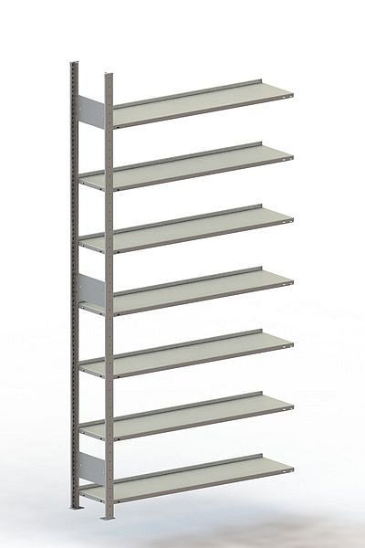 Meta S3 Büro Steckregal Compact AR 2500x1250x300 mm, verzinkt, Bodenanzahl: 7, 200178013