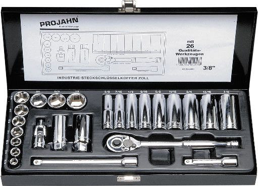 Projahn 3/8" Zoll Steckschlüssel Satz 25 teilig, 4018