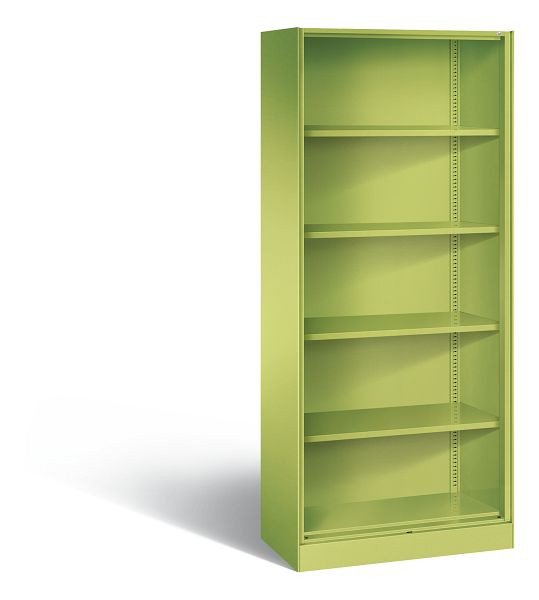 C+P Büroregal Asisto, H1980xB800xT435mm, Farbe: Viridingrün, 5 OH, 140003-000 S10024