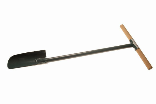 Bahco Spaten mit gehärtetem Stahlblatt zum Pflanzen von wurzelnackten Pflanzen, Stahlrohr mit Holzgriff, 950 mm, 3424