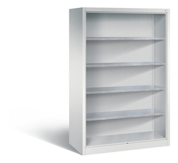 C+P Stahlregal mit Rückwand Acurado, H1950xB1200xT600mm, Farbe: Lichtgrau, 8932-02 S10000