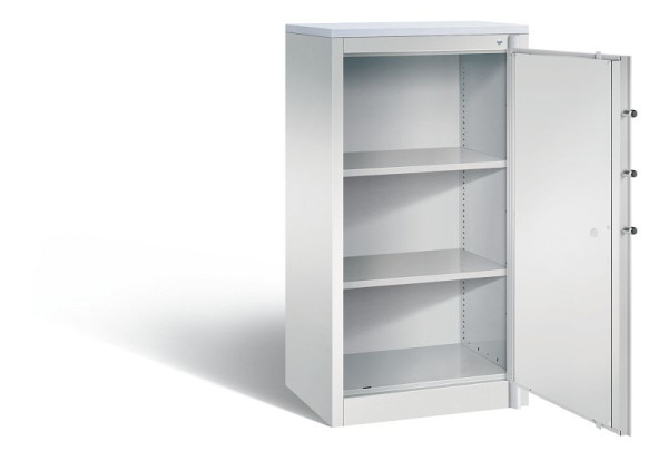 C+P Feuerschutzschrank Certos, H1226xB650xT500mm, Farbe: Lichtgrau, Klinkengriff, 3 OH, 1160-000 S10000