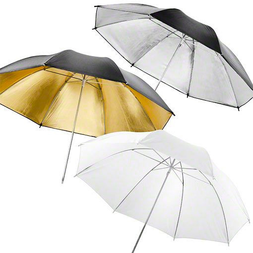 Walimex Reflex-/Durchlichtschirm-Set, 3 teilig, 84cm, 1014956