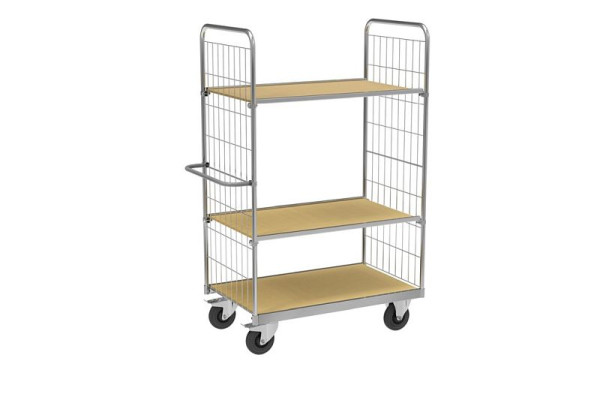 Kongamek Regalwagen 3 Ebenen, schwer 1000 ESD, ESD Serie 9000, mit Bremsrollen ausgestattet, KM9000-3S-ESDB