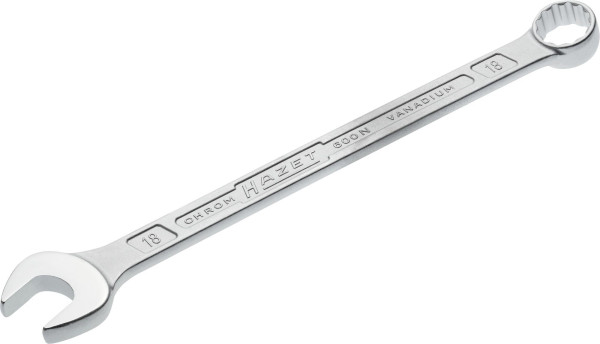 Hazet Ring-Maulschlüssel, Außen-Doppel-Sechskant-Tractionsprofil, 18 mm, 600N-18