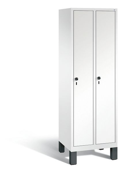 C+P Spind Evolo, 2 Abteile, H1850xB610xT500 mm, Weiß/MDF Weiß, 48010-20B S10053