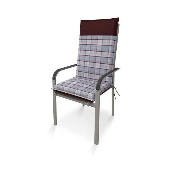 doppler Hochlehner CASA ca. 119x48x6 cm, grau, rot Karo, 5122094402K