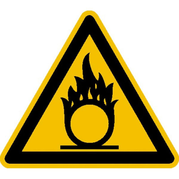 Stein HGS Warnschild, Warnung vor brandfördernden Stoffen, 315 mm / Folie, selbstklebend, 21.a1010