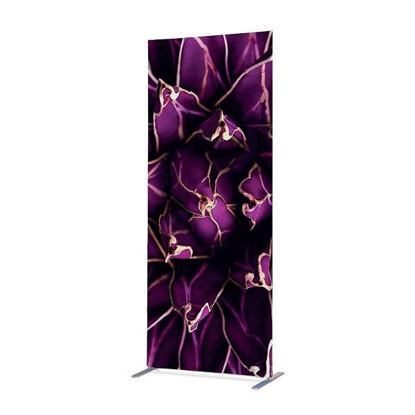 Showdown Displays Textil Raumteiler Deko 85-200 Doppel Kaktus Violett ECO, ZBSLIM085-200-DI822ECO