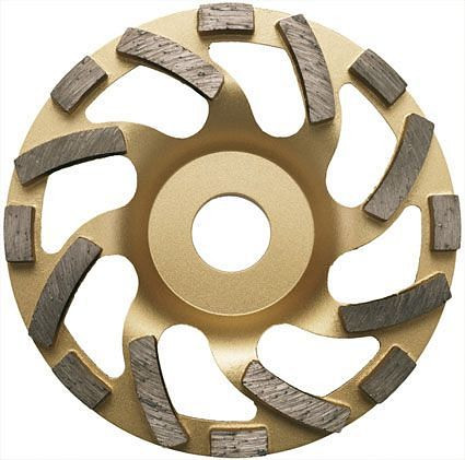 ELMAG Diamant-Schleiftopf 125mm, UNIVERSAL GOLD, Bohrung 22, 23 mm, 61635
