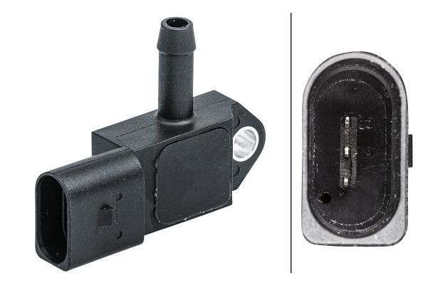 HELLA Sensor, Abgasdruck, 3-polig, geschraubt, 6PP 009 409-581