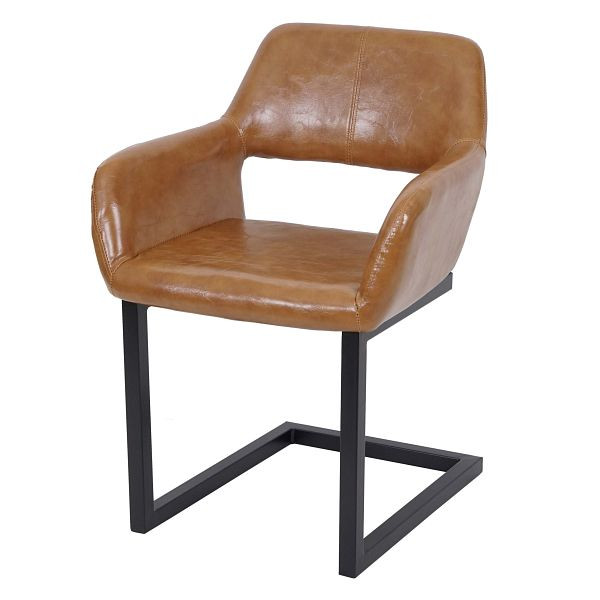 Mendler Esszimmerstuhl HWC-A50 II, Freischwinger Stuhl Küchenstuhl, Retro 50er Jahre Design, Kunstleder, Wildlederimitat, 62870