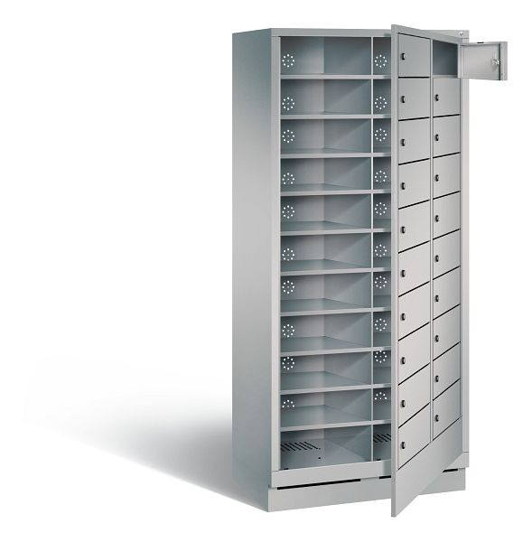 C+P Wäsche-Ausgabeschrank Evolo, H1800xB810xT500mm, Farbe: Weißaluminium, 48160-210 S10106