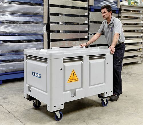 DENSORB Notfall-Set in Transportbox, Ausführung "Universal", mit Rollen, Aufnahmekapazität 364 Liter, 147868