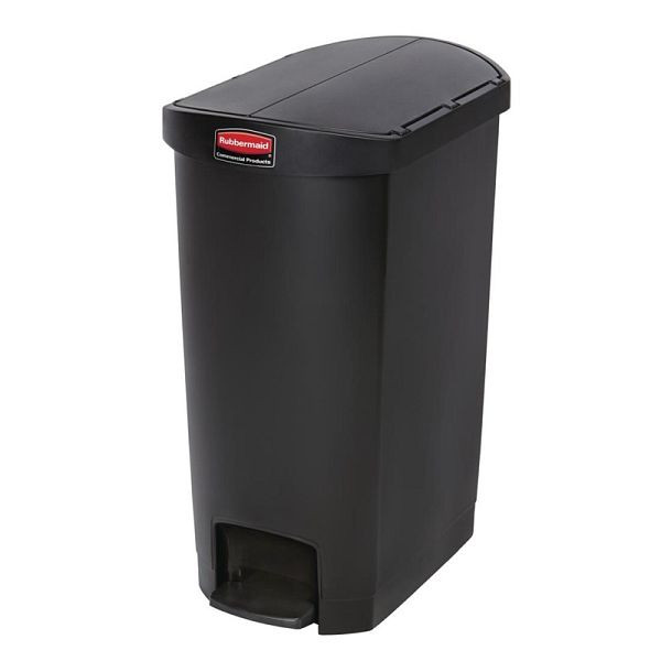 Rubbermaid Slim Jim End Step Pedaleimer schwarz 50L, GL031
