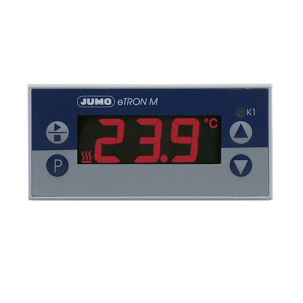 JUMO Digitaler Thermostat, 2 Relais (Schließer), Fe-CuNiJ, Fe-CuNiL, NiCr-NiK, für Thermoelemente, 00438736