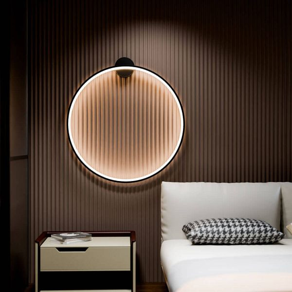 HOME DELUXE LED-Wandleuchte RAYON Schwarz, 100 cm, 73349