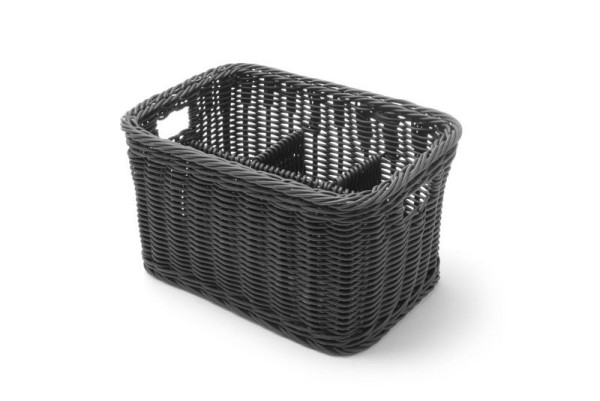 Hendi Besteckkorb, LxBxH: 260x180x150 mm, Schwarz, 426074