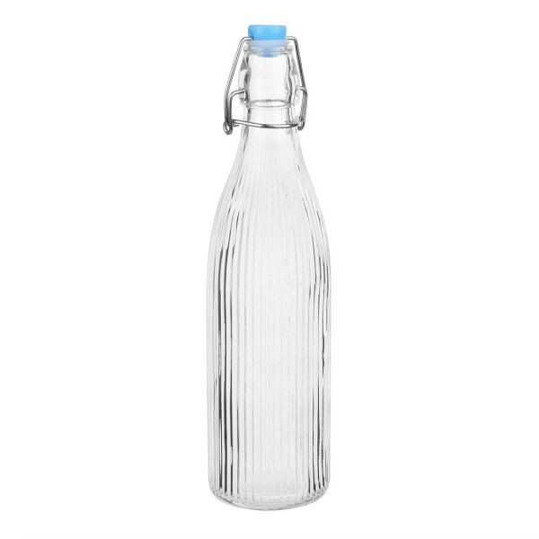 Olympia Flaschen mit Rillen und Schwingdeckel 500ml (6 Stück), HW794