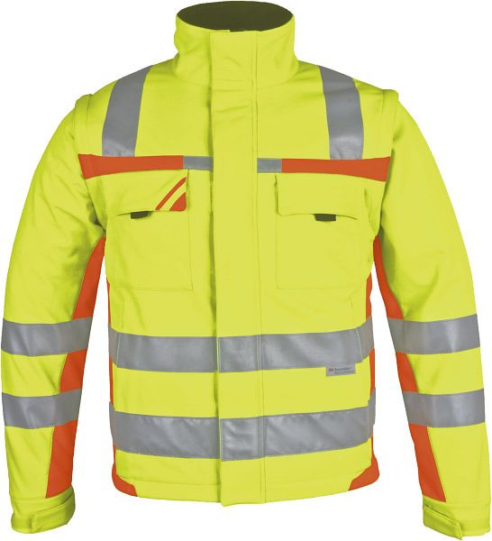 PKA Warnschutz Softshell-Jacke, gelb/orange, Größe: L, WISJ-GEO-004