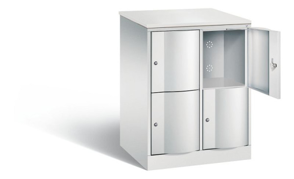 C+P XL-Schließfachschrank Resisto, H1077xB772xT640mm, Farbe: Lichtgrau, 8472-273 S10057
