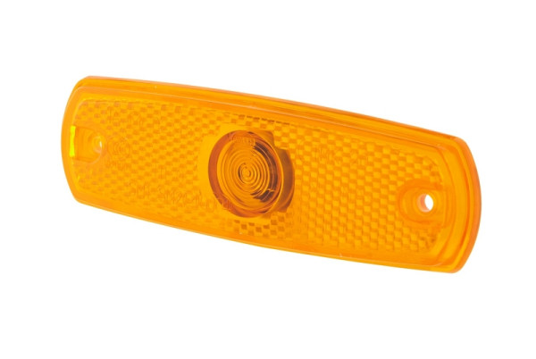 HELLA Seitenmarkierungsleuchte - Halogen - 24V - Schraubanschluss/Einbau - Lichtscheibenfarbe: gelb - links/rechts, 2PS 962 964-012
